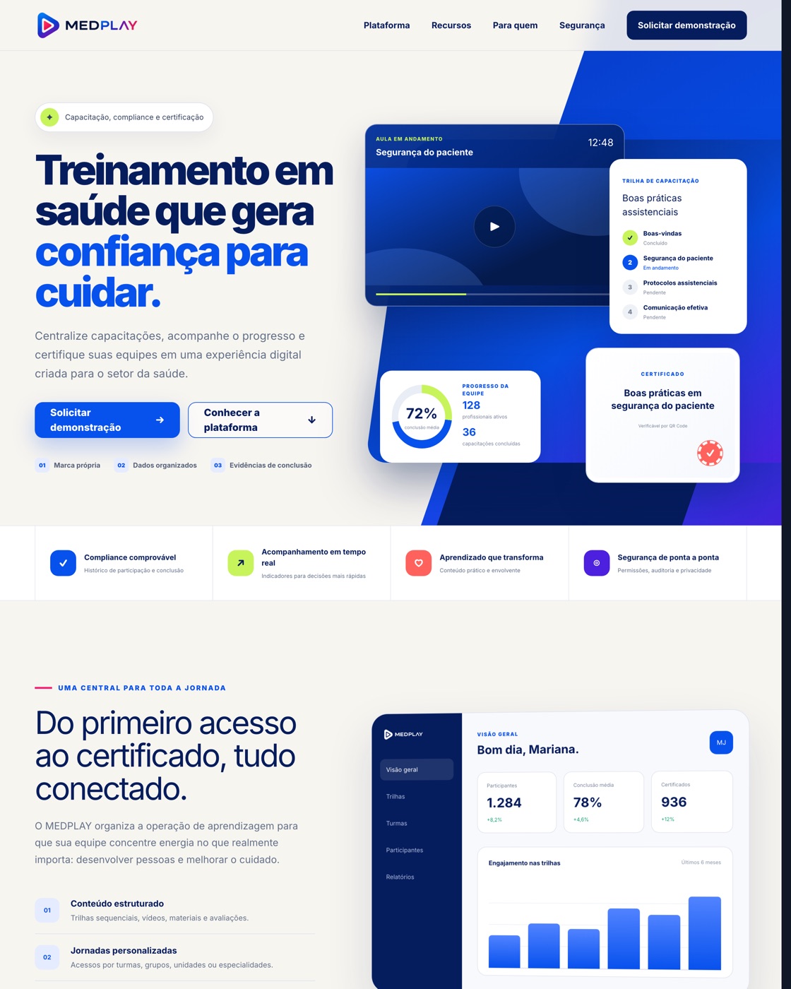 Plataforma de treinamento em saúde MedPlay